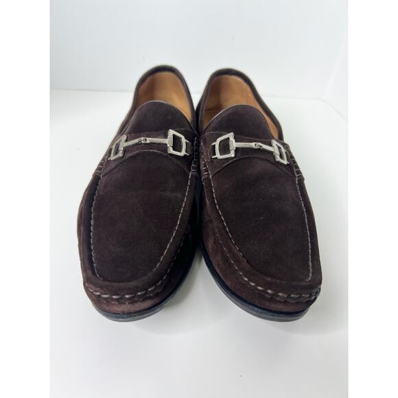 Gucci Brown Suede Horsebit Loafers, Size 9